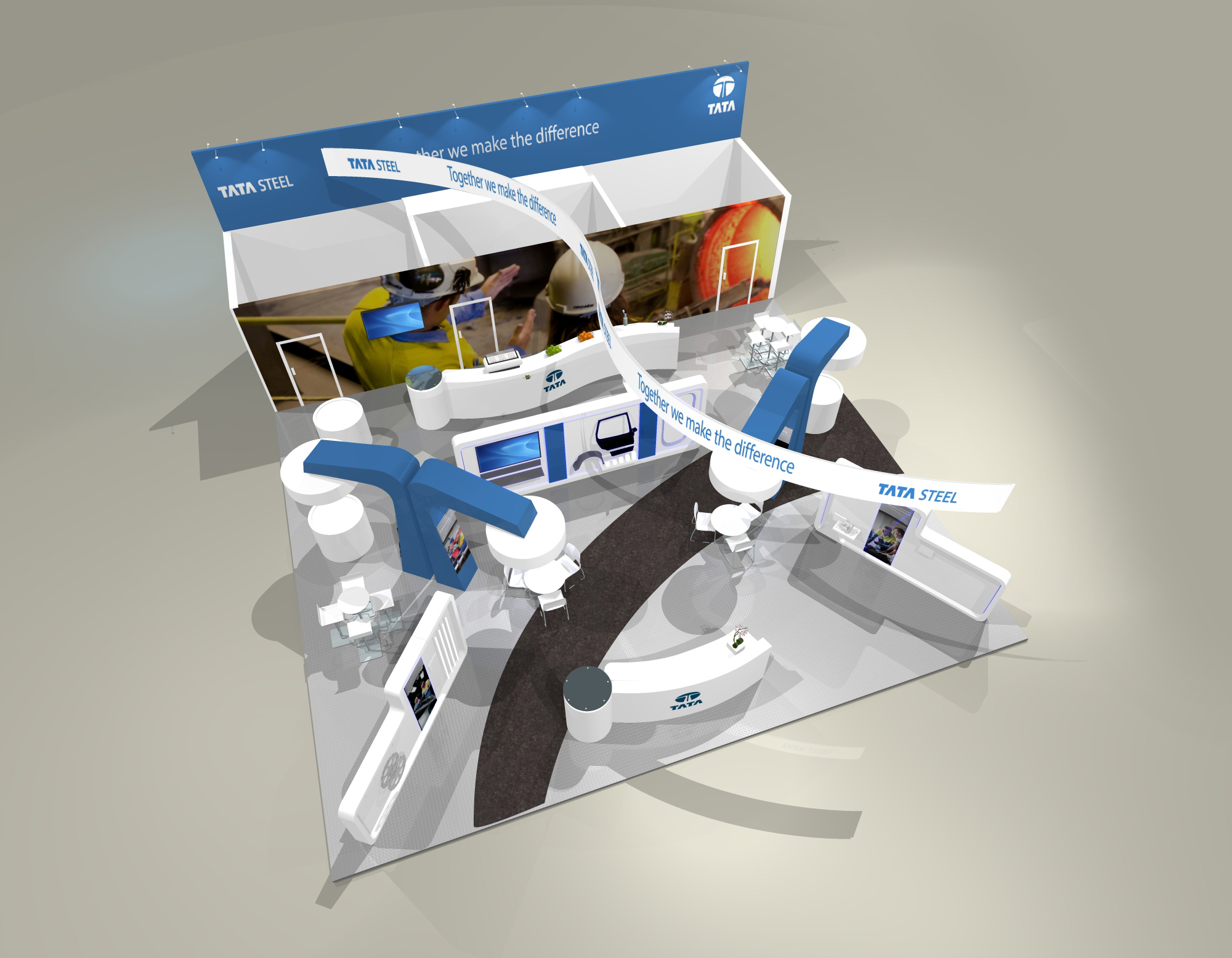Exhibition Stand Design and Build - Tata Steel
